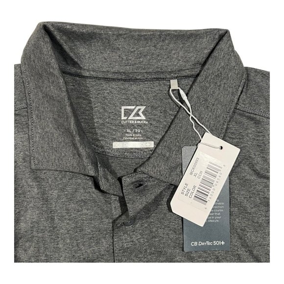 NWT Cutter & Buck Men's XL‎ Polo Shirt Comfort Dry Short Sleeve Golf Casual - Picture 6 of 9